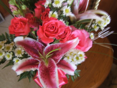 Beautiful Roses and Lilies