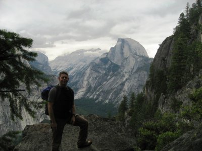 Half Dome and Tim