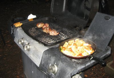 'roughing it' camp vittles