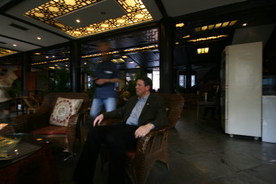 in a tea house