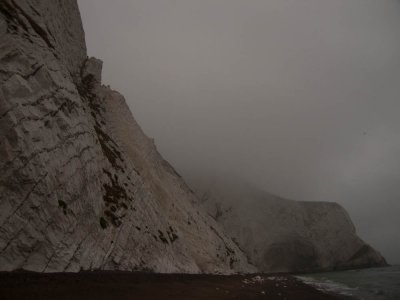 Jon starts the ab into Scratchell's Bay