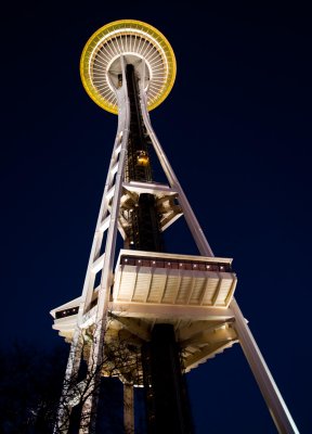 Space Needle at dusk