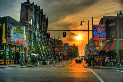 Beale Street Sunset by Keith Lancaster