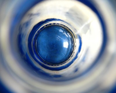 8th Place (tie)Inside a cobalt blue bottleby Steve Liebenauer