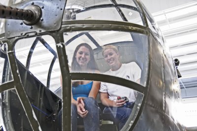 the nose of Grumpy - a B-25D Mitchell