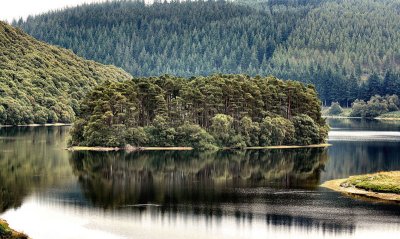 Elan Valley Reservoir, Mid Wales.