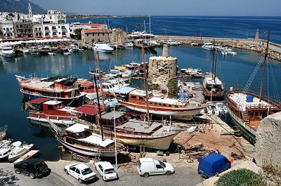 Kyrenia Harbour, Northern Cyprus.