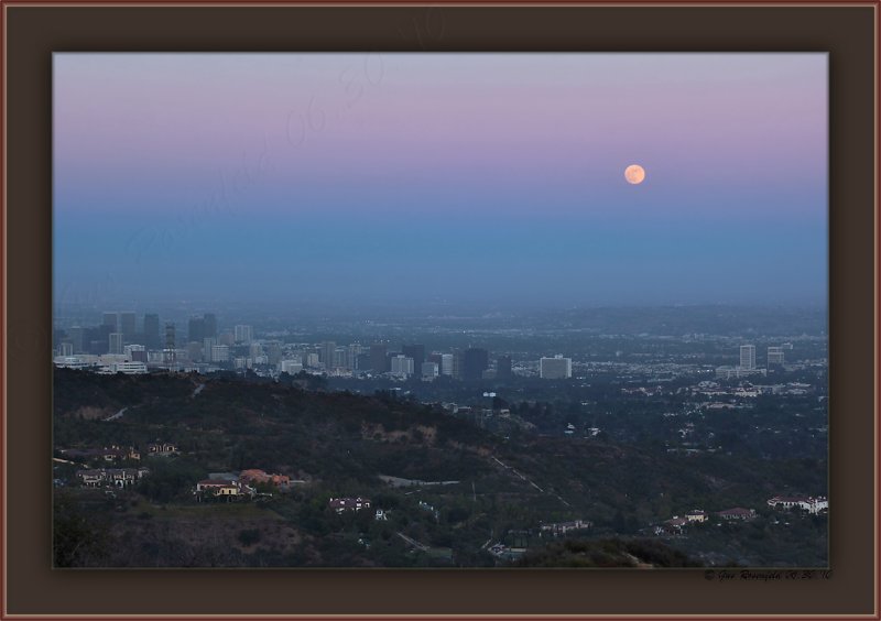 Moon Over West Los Angeles - A True Sense Of Evening