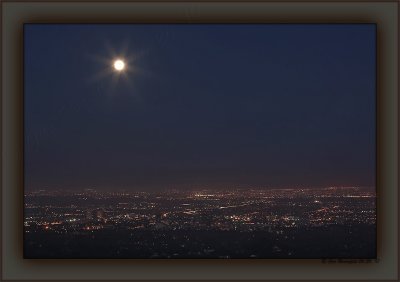 June's Full Moon Over West Los Angeles