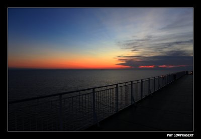 sunset on the ferry