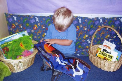 From school: reading Big Pumpkin