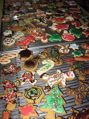 At the cookie decorating party