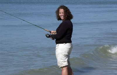 Aunt Emmy fishing
