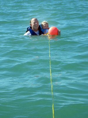 Floating with the buoy