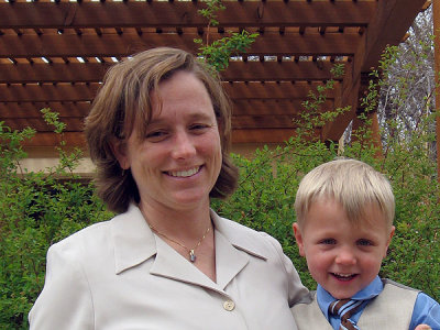 Simon with Mommy