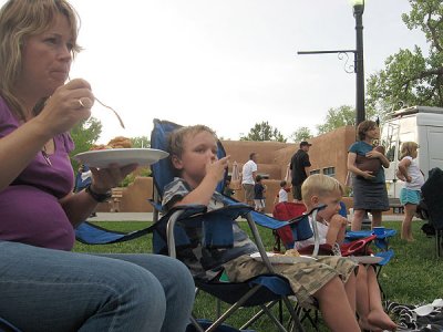 Picnic with Aunt Karen and the cousins
