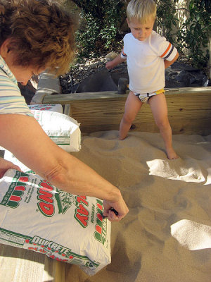 More than a ton of sand!