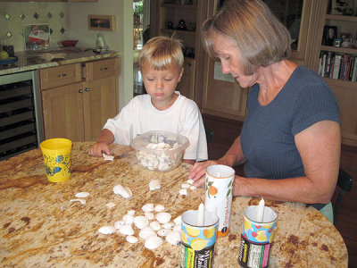 Simon ready to make candles