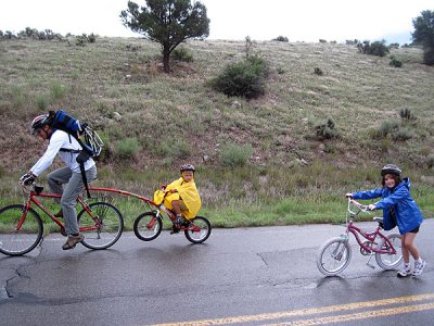 Rainy bike ride