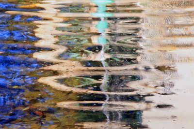 Pond reflections abstract