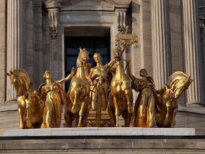 +The Quadriga, Part of the Minnesota State Capitol Building-Shirley