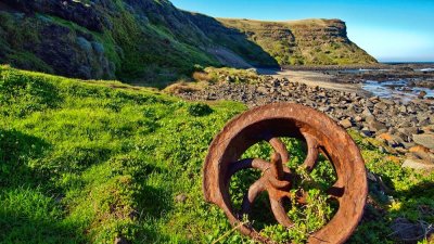 Rusty wheel by Dennis