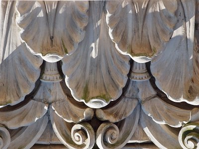 detail from old Royal Bank building, Yarmouth - Brenda