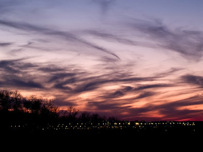 Swirly Sunset Over MSP Airport-Shirley
