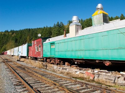Old Mt. Rainier Railroad train