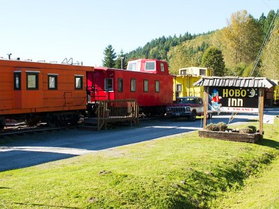 Train converted to hotel