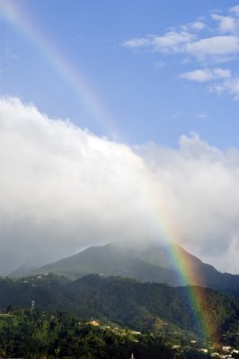 Rainbow over Roseau, Dominica