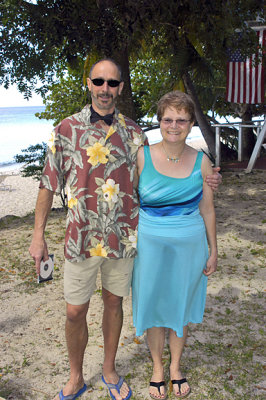 Bride & Groom - Fred & Joyce - 1/16/08, Sprat Hall Beach, St. Croix