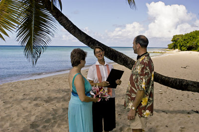 The marriage ceremony - Joyce, Jeness, Fred