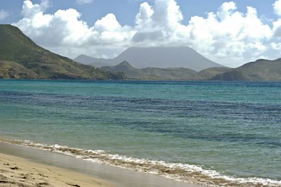 The beach on St. Kitts