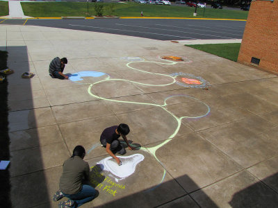 Evolution of American Literature Chalk Drawing 2010