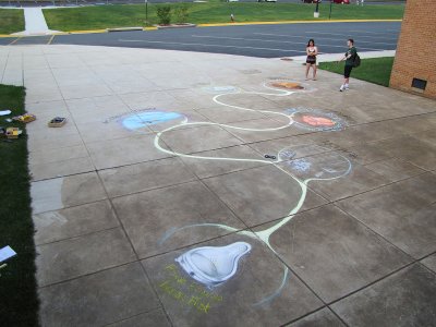 Evolution of American Literature Chalk Drawing 2010