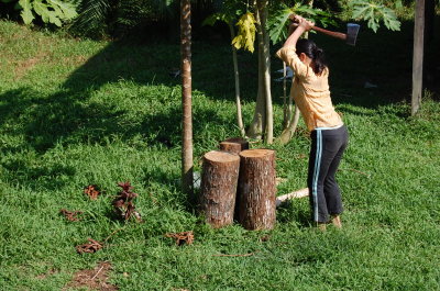 Yulena is the hardest working girl around.