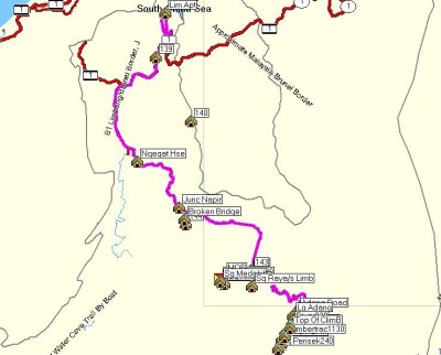Lunch at 12pm on the logging trac. Entrance-turn right into forest.