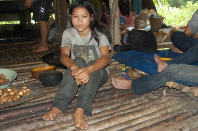 Lujan Sayat, 16 year old Penan girl who was one of our guide to Ulu Magoh