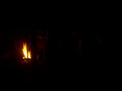 We backtrack but saw a light upriver. We rush up and saw her with her sister. She walk to her hut and bac in 10min. Fantastic!