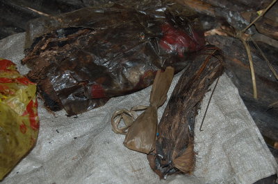Barbequed Babui are left like this.