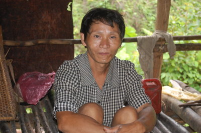 John Hussain, a very quiet person. He lost his wife and is alone.