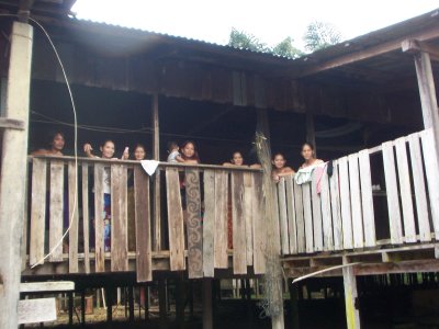 Farewell to friends, the Penans way.