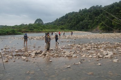 The mouth of Ulu Magoh and Sg Seridan meet here.