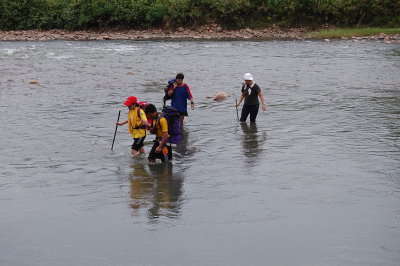 April Tan crossing. As a Form 2 girl she wonder whether she is lucky to be doing this then just be like any other girls.