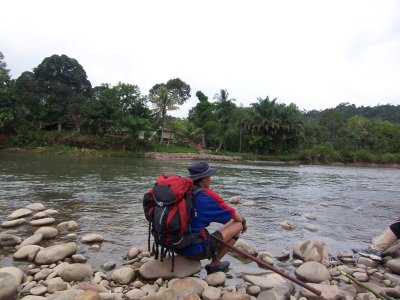 Just enjoying the scenery and the sound of the river roaring. Nature is really awesome.