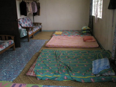 The room where we sleep. Very comfy indeed.