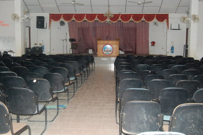 Inside the church
