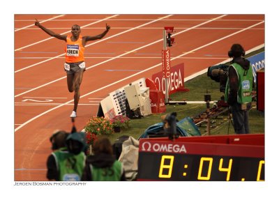 Koech wins the 3000 m steeplechase