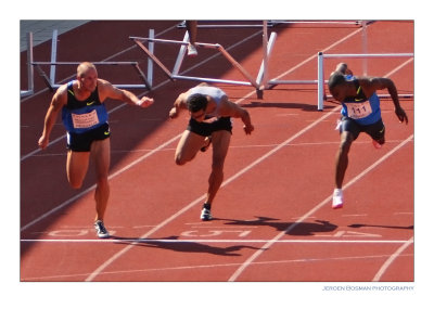 Marcel van de Westen wins 110 m hurdles